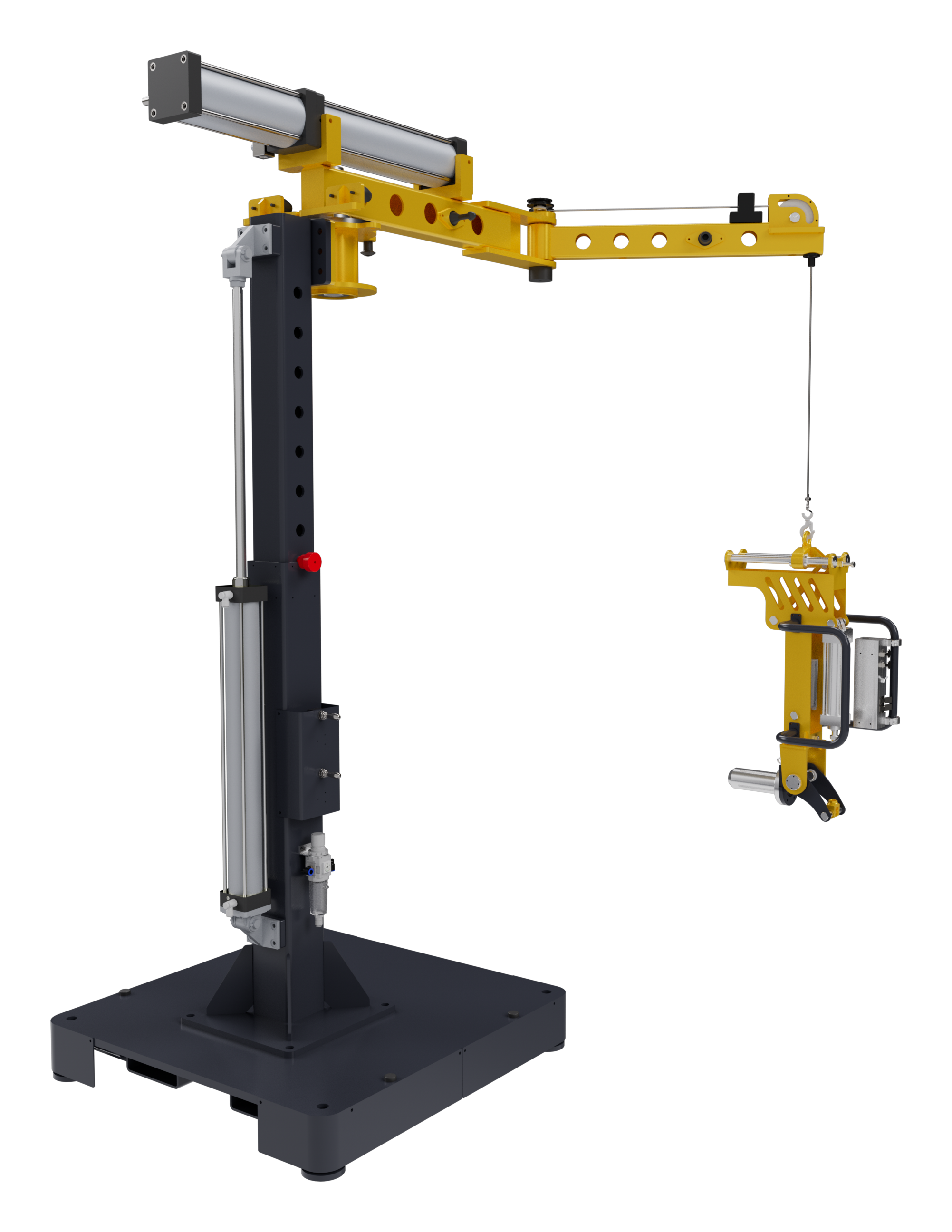 Jib Crane Folding Assistor